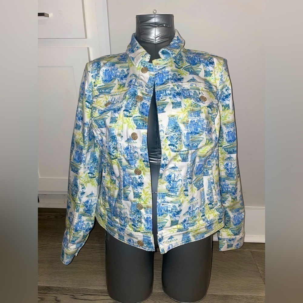 Small Talbots Jean Jacket with Tea Set Detail